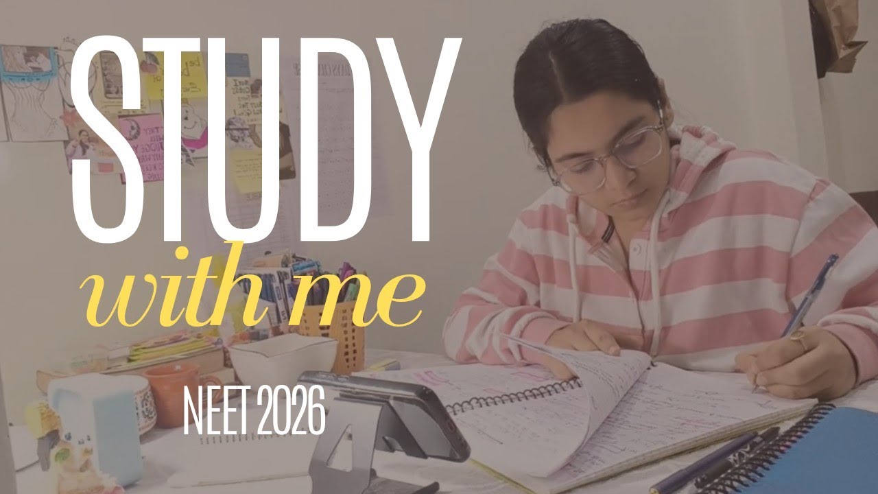 🔴Live Study with me for NEET 2026 (3hr)