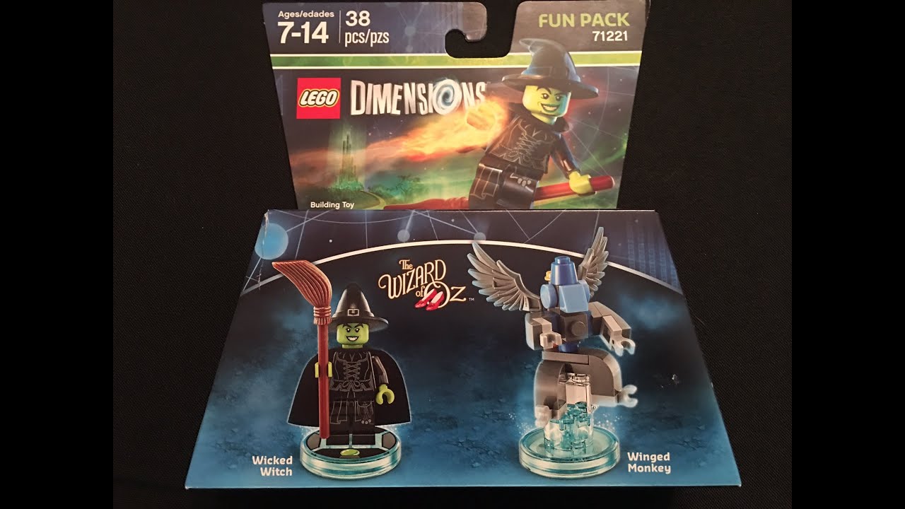 The Wizard Of Oz Wicked Witch Fun Pack Lego Dimensions Unboxing & Building