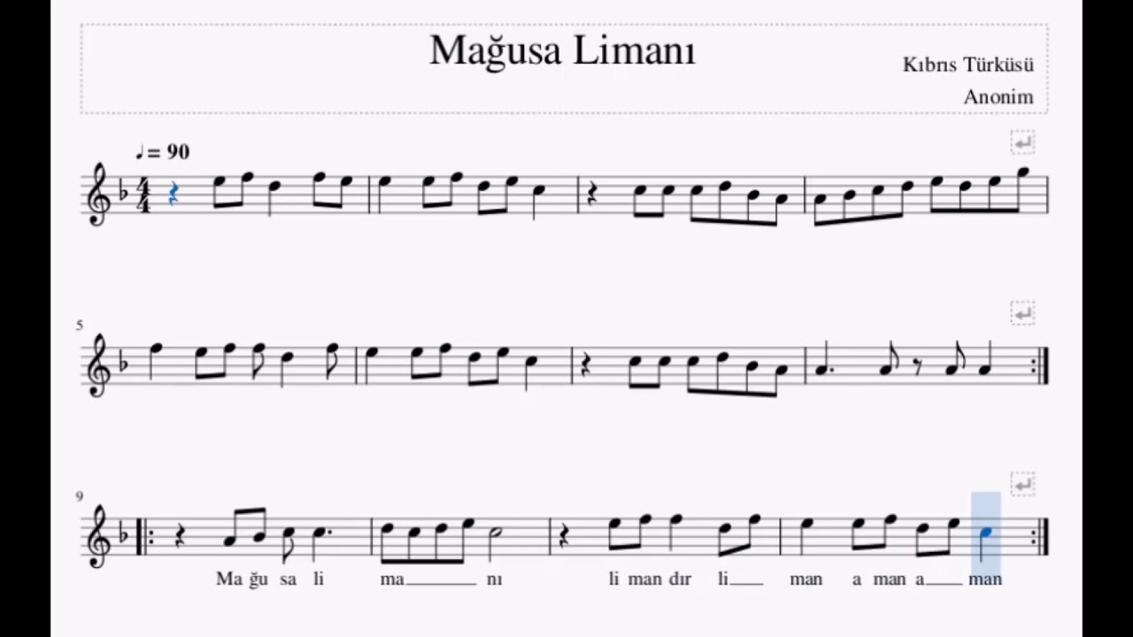 Mağusa  Limanı Solfej