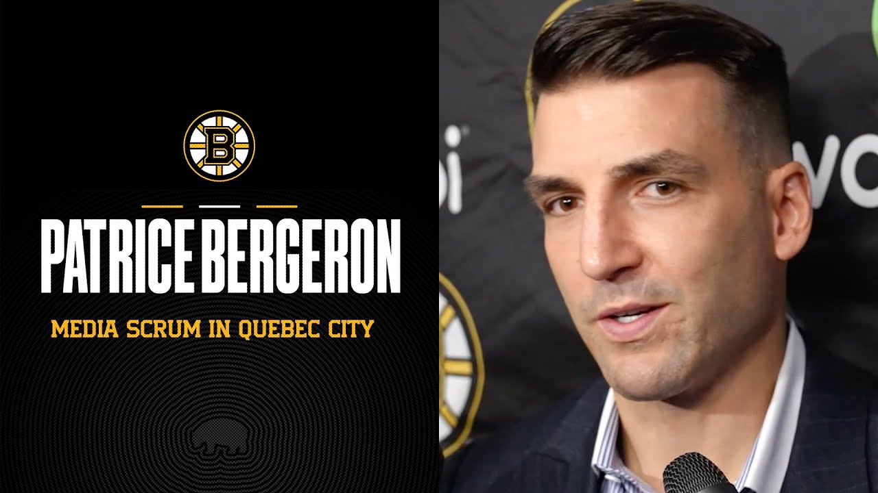 Bergeron Meets with Media in Quebec City