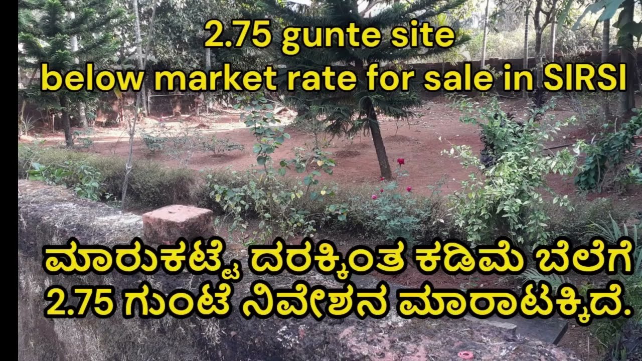 2.75 gunte property for sale in the prime location of Sirsi.