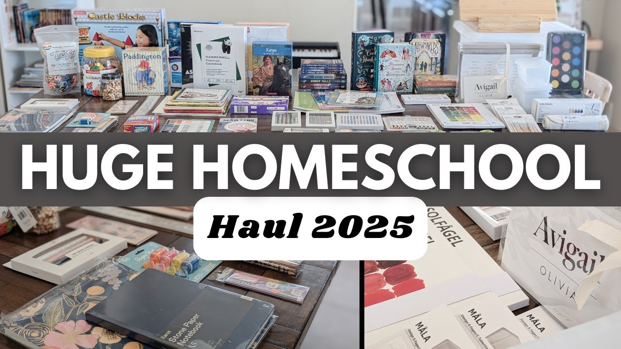 HUGE HOMESCHOOL HAUL 2025-2026 | Homeschool supplies from Amazon, Ikea, Staples and more