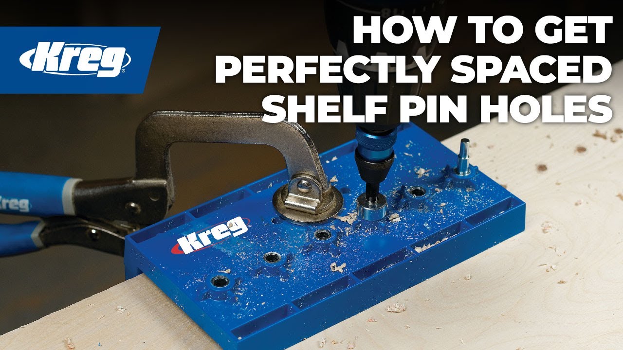 Kreg Shelf Pin Jig - Easily Add Shelf Pin Holes To Your Projects