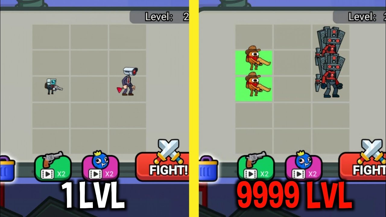 MAX LEVEL in Merge War Monster Fight Game New Update