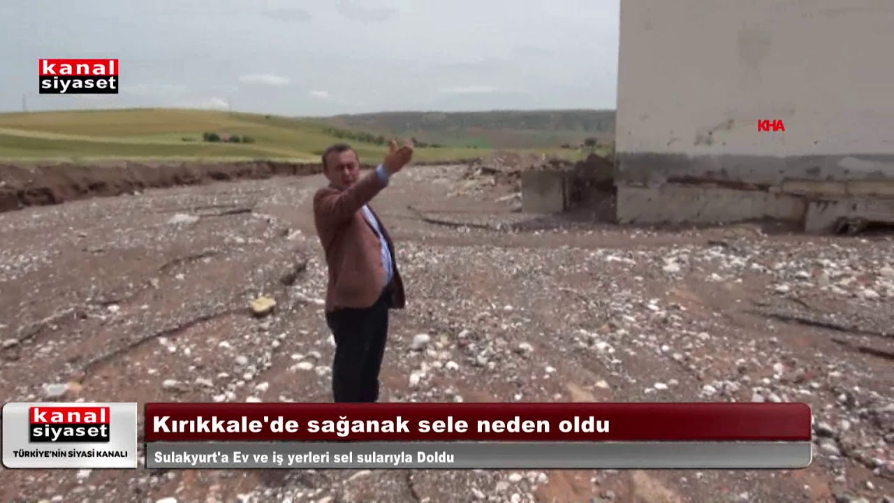 Sulakyurt ilçesinde  Ev ve iş yerleri sel sularıyla doldu