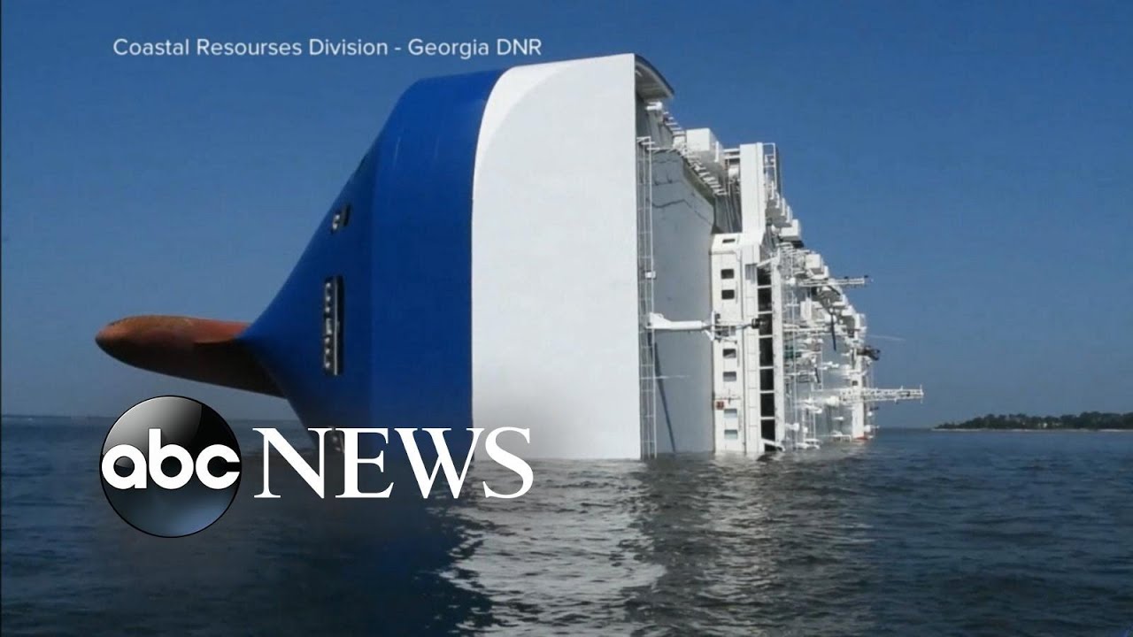Cargo ship bursts into flames off the coast of Georgia