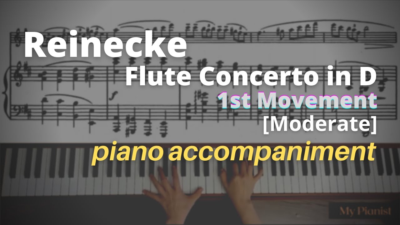 Reinecke - Flute Concerto in D, Op.283, 1st Mov: Piano Accompaniment [Moderate]
