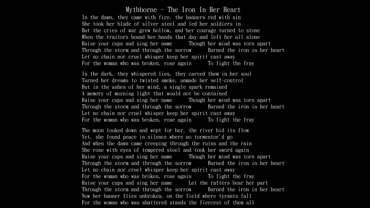 【試聽】Mythborne - The Iron In Her Heart