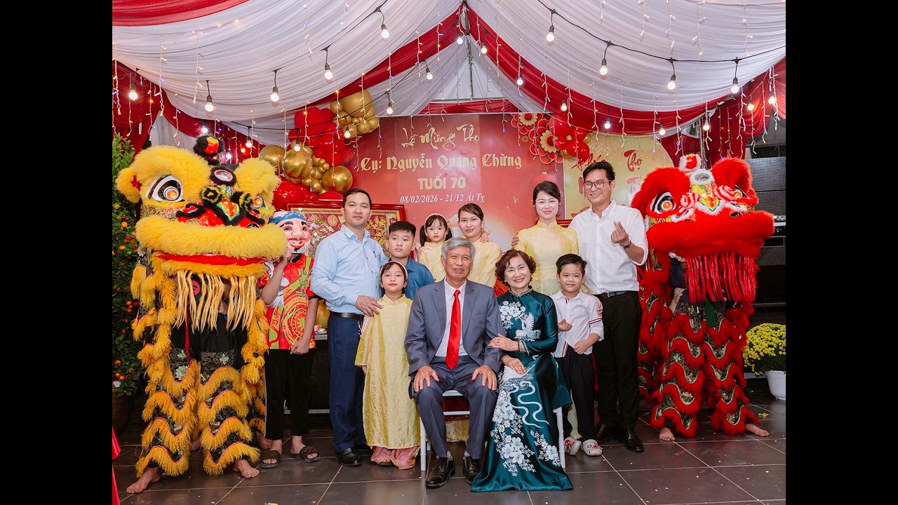 Lễ Mừng Thọ Cụ Nguyễn Quang Chừng Tuổi 70