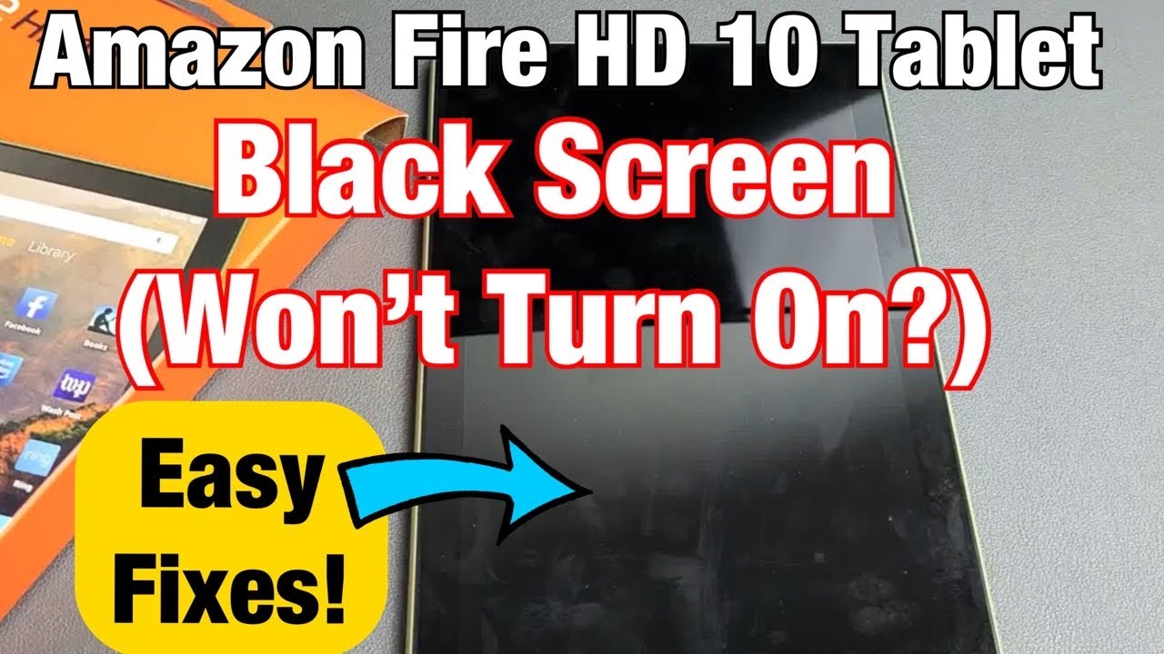 Черный экран (экран не включается?) на планшете Amazon Fire HD 10 — простые решения!