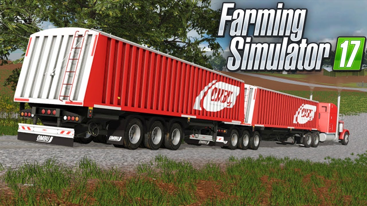 CARRETA MUITO SHOW! BITREM 9 EIXOS (Ombu Bi-train) | FARMING SIMULATOR 17 | PT-BR |