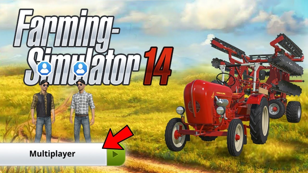 Plowing Big farm with multiplayer in Fs14 | Fs14 Multiplayer | Timelapse |