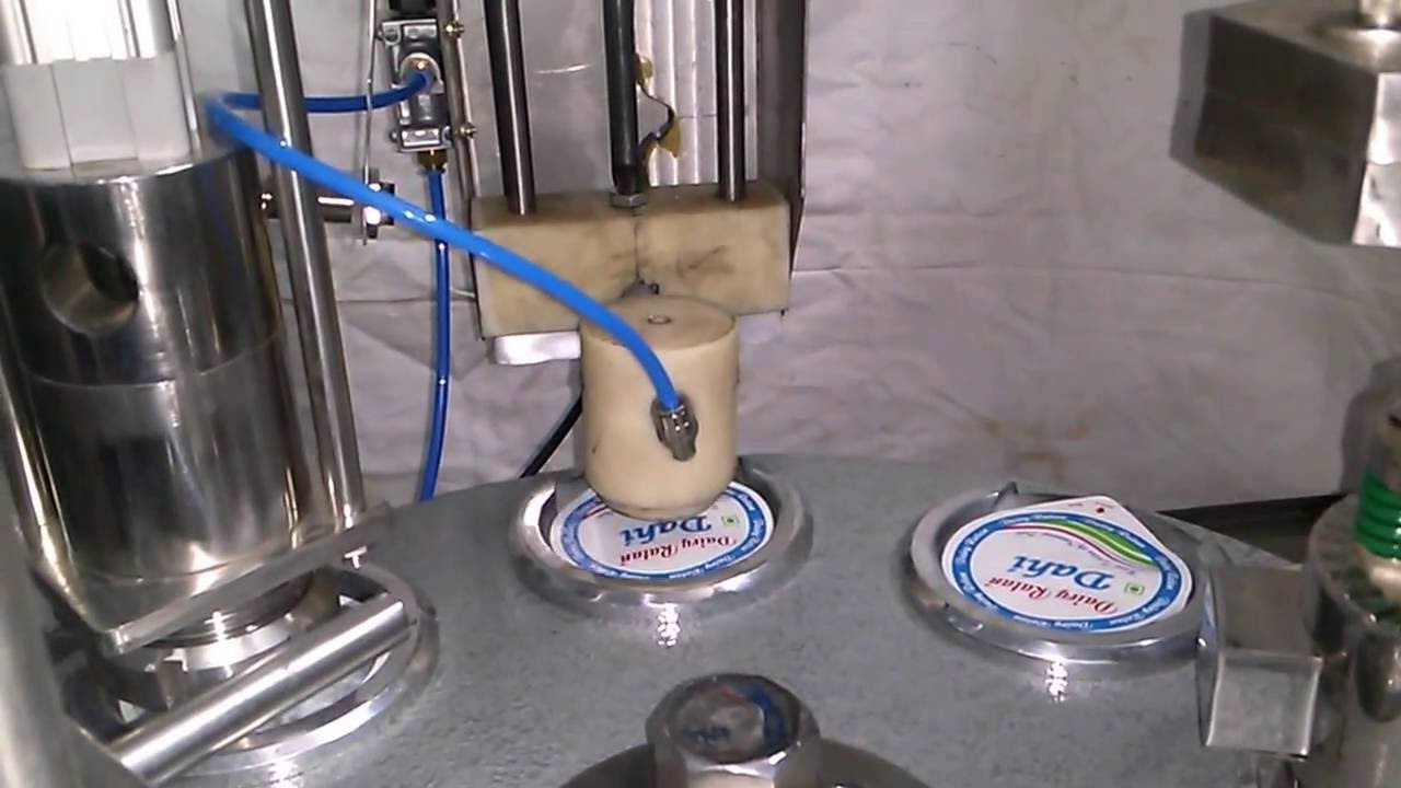 Cup filling sealing machine for dahi lassi yogurt |Process Engineers & Associates