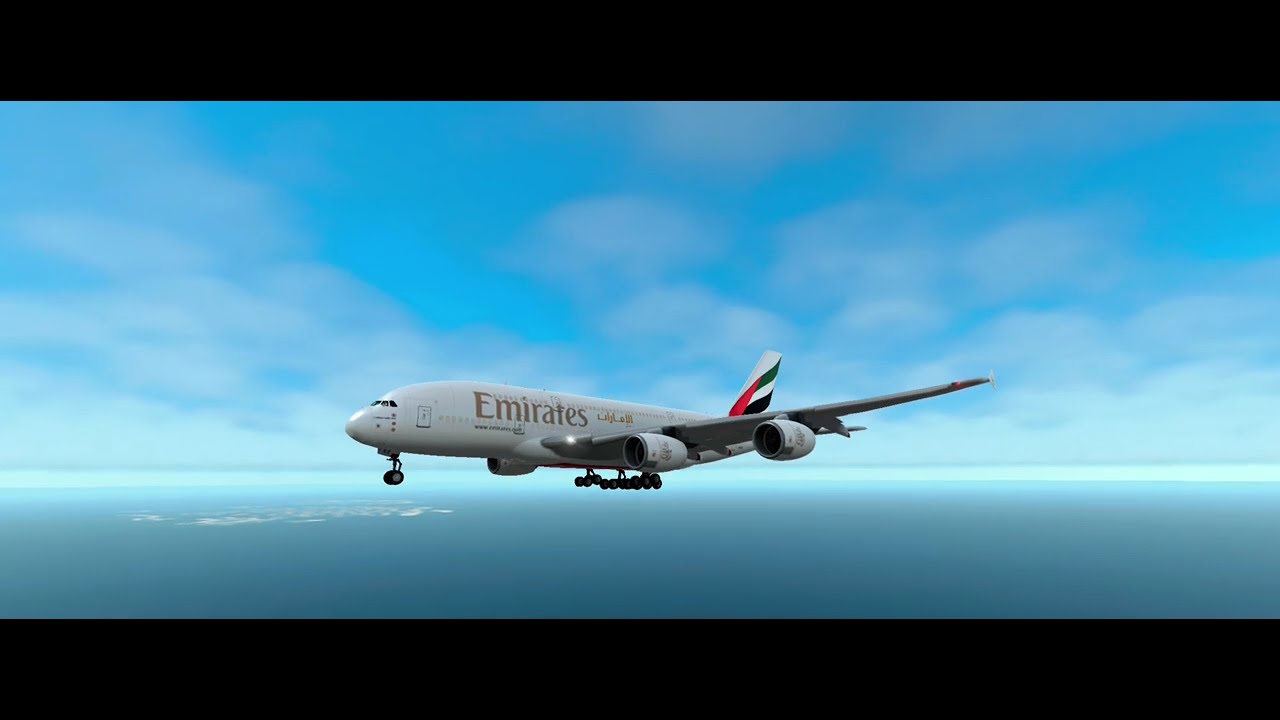Emirat Aeroplane 380 airbus, dubai airport landing view 