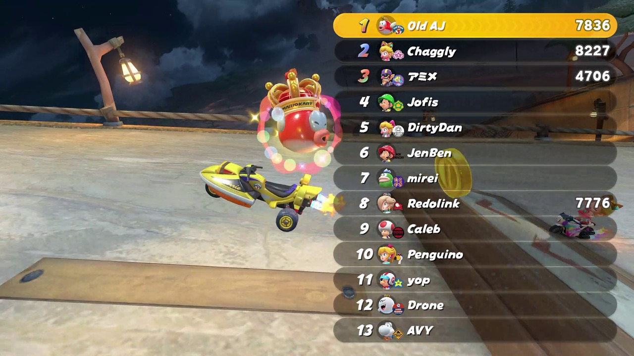 Mario Kart World - Online Knockout Tour - Moon Rally Win (Full Gameplay)