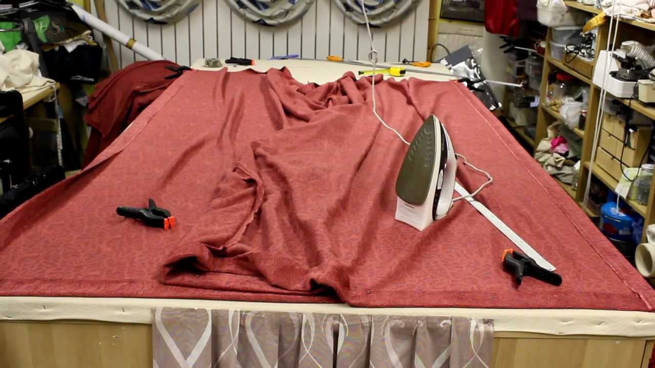 How to make Pinch Pleat Lined Curtains part 1