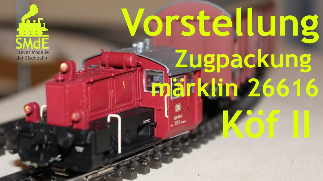 Vorstellung märklin Zugpackung  DB Stückgutverkehr 26616 mit Köf II