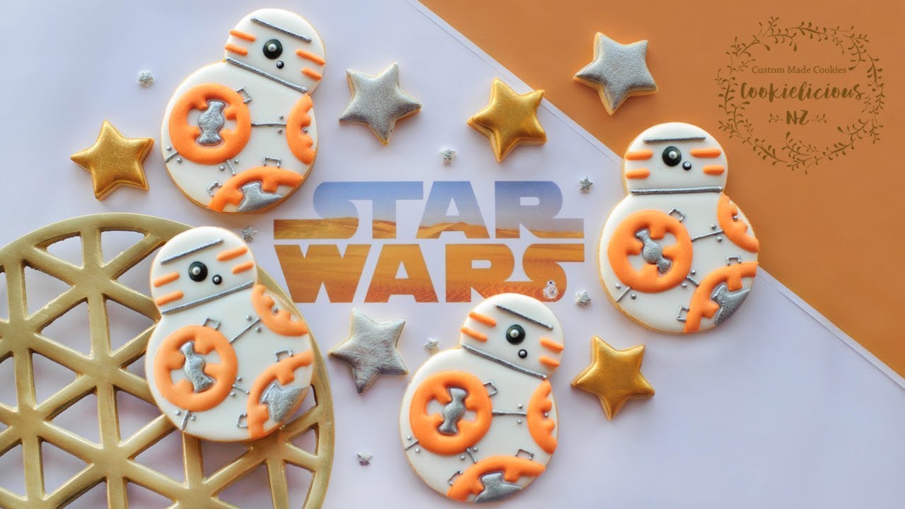 How to make BB8 STAR WARS Cookies