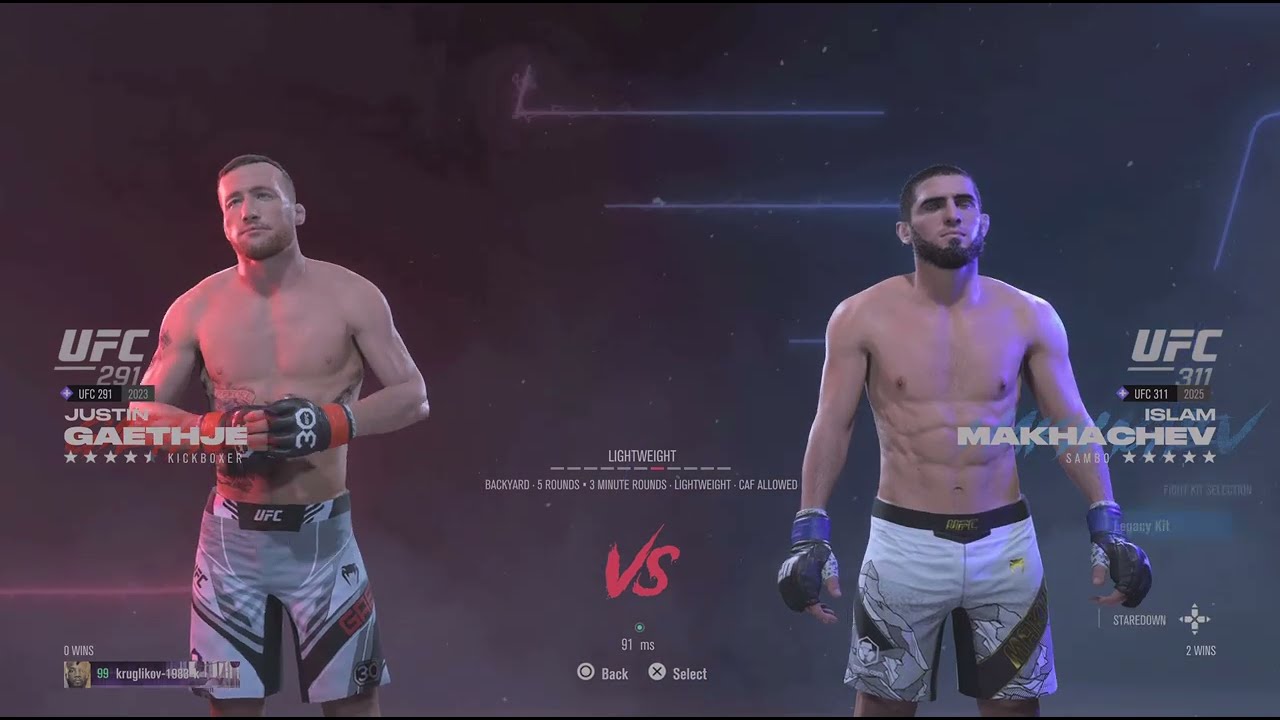 Justin Gaethje vs Islam Makhachev 