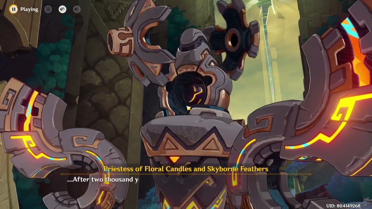 Genshin Impact 5.8 Searing Enter the ruins Temple of Cascading Colors: Ch'upikaq Tajin