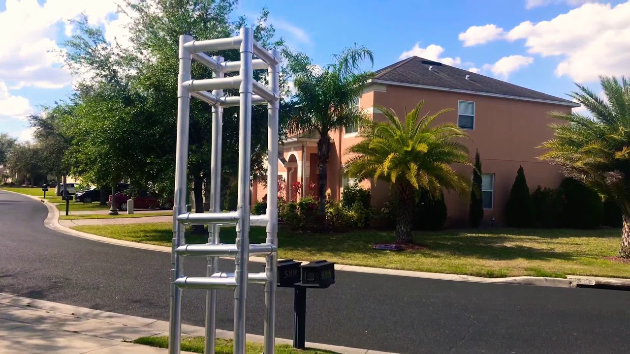 Home made PVC DJ Lighting Truss completed
