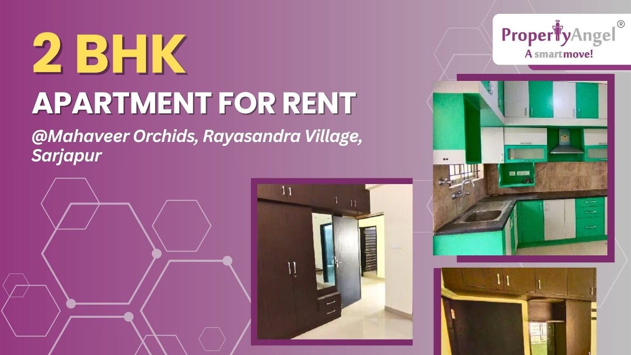 2 BHK Semi Furnished Apartment| Mahaveer Orchids, Rayasandra Village, Sarjapur| PropertyAngel (8398)