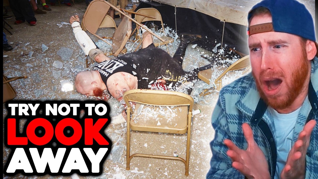 I CAN'T WATCH THIS!!! - Pro Wrestling TRY NOT TO LOOK AWAY Or WINCE Challenge 17