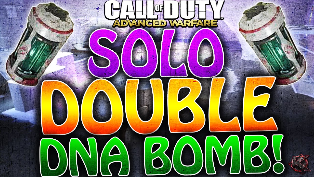 COD Advanced Warfare - SOLO "DOUBLE DNA BOMB" on "TERRACE"! (COD AW 2 DNA Bombs in 1 Game)