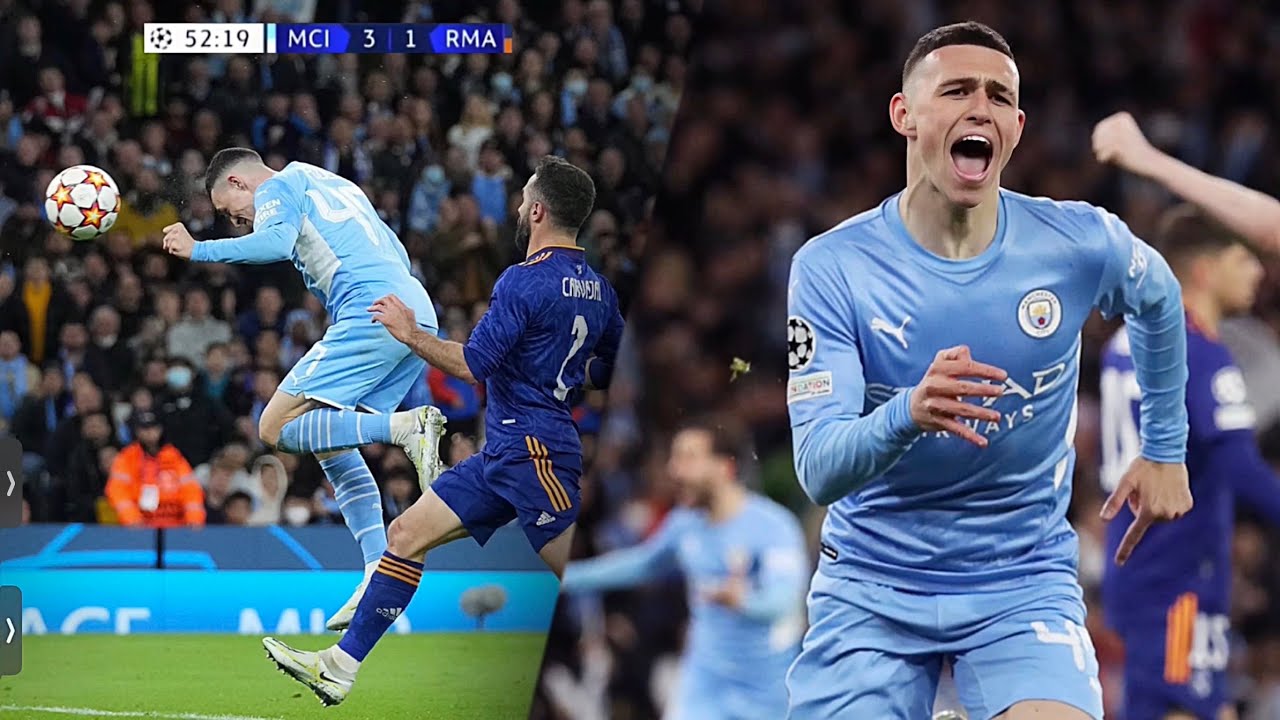 Phil Foden vs Real Madrid UCL home HD 1080i (26/04/2022)