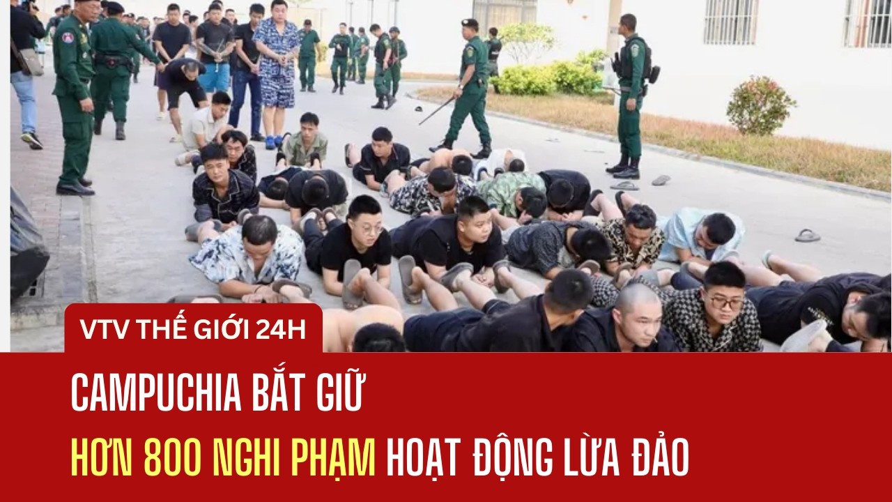 Campuchia bắt giữ hơn 800 nghi phạm hoạt động lừa đảo | Thế giới 24h