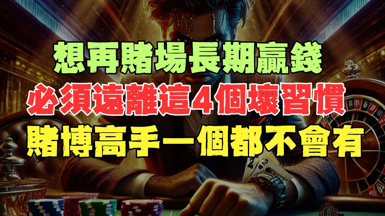 讓你賭博十賭九輸的4個壞習慣，賭場專心為賭徒設計的，99%的人中招！