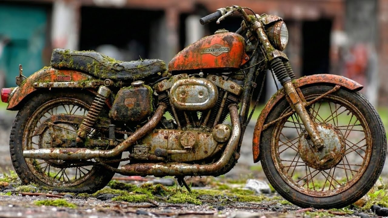 ASMR Bike Restoration | Abandoned Harley-Davidson Sportster 883 (1970) Full Restoration