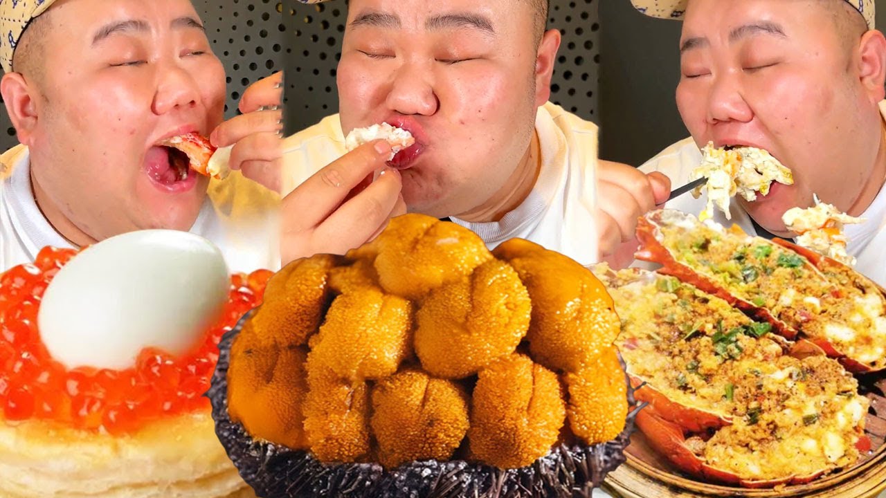 挑戰上海658元一位的海鮮自助！魚子醬海膽不限量，蒜蓉小青龍一口悶真得勁【櫻木花胖】