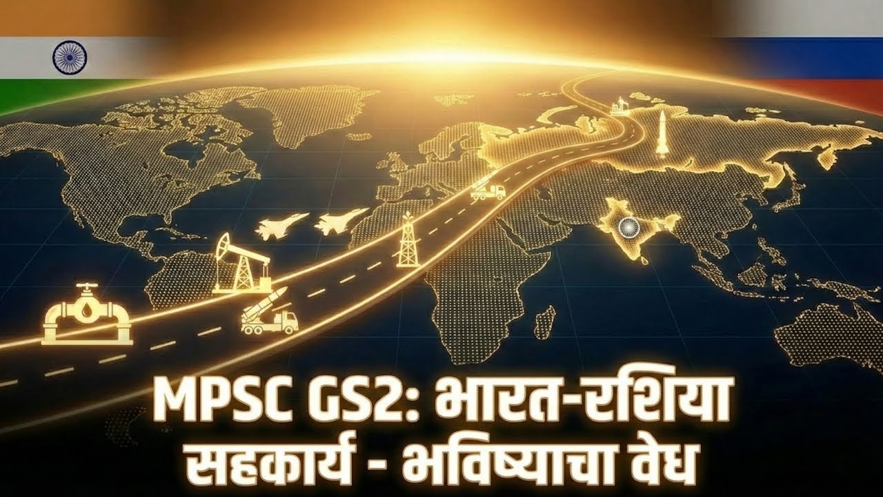 MPSC GS-2 : भारत–रशिया संबंध | Defence, Energy & Diplomacy  #indiarussiarelations