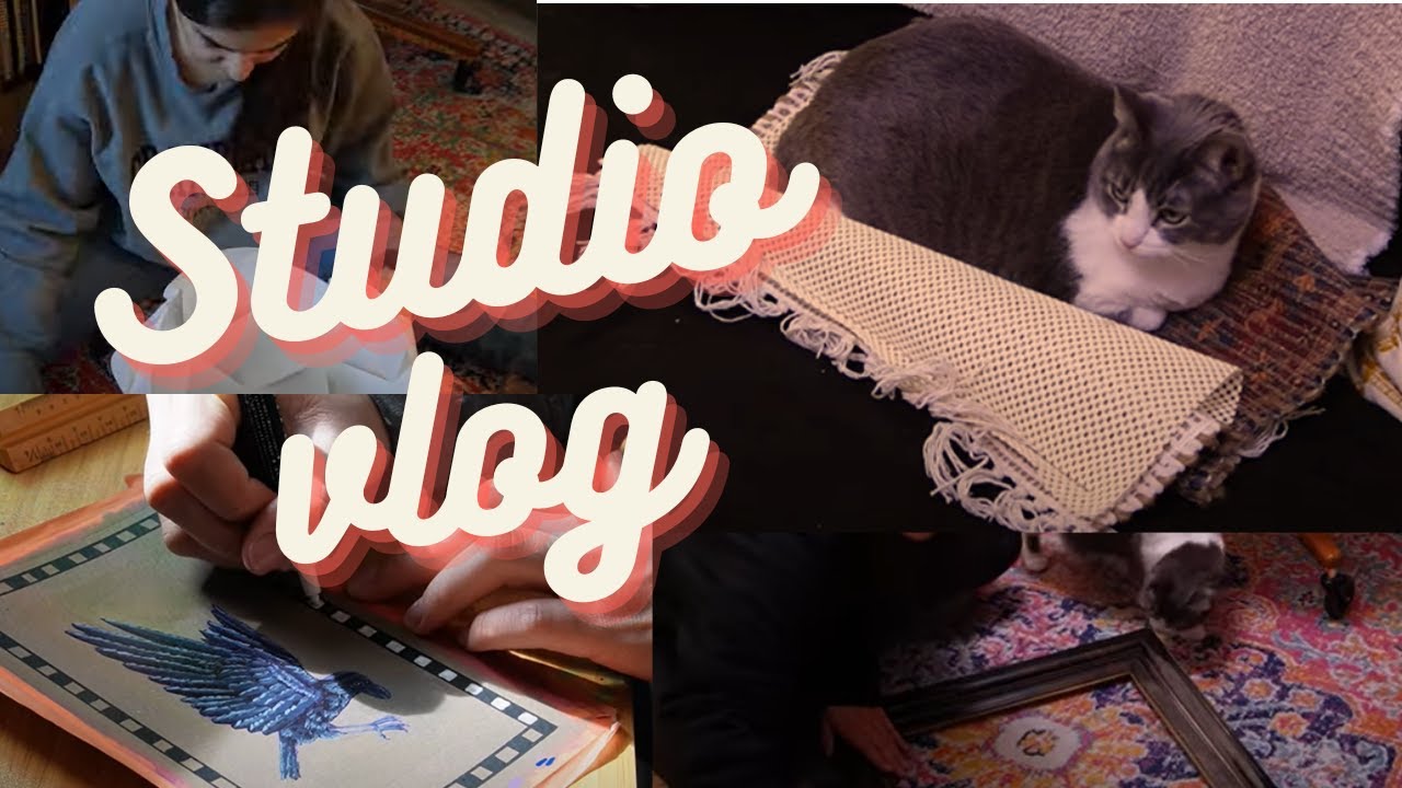Studio Vlog #1: making some art and doing some chores