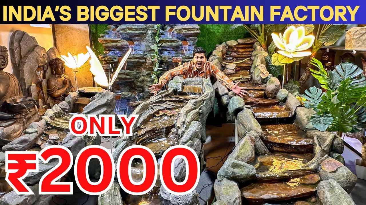 ₹2000 में Fountain | Biggest Fountain Factory In India | Factory Price Fountain, Grass, Stone