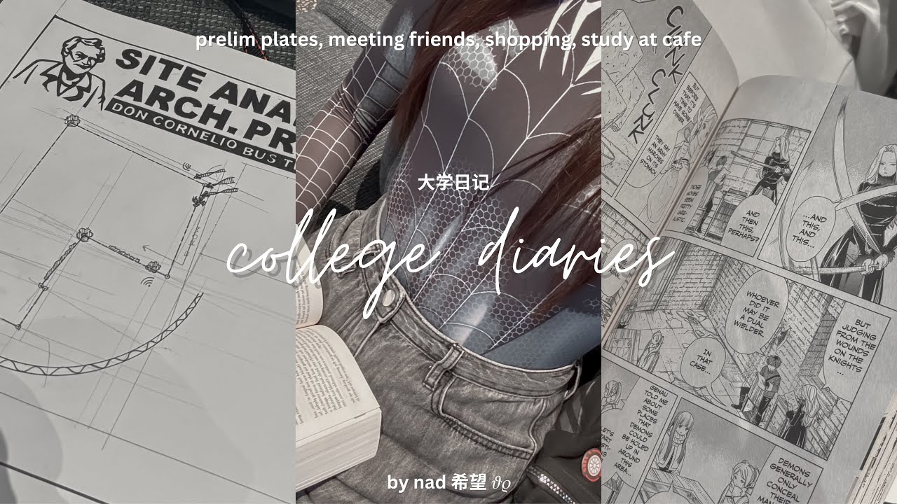 College Diaries 📓 prelim plates, meeting friends, shopping, study at cafe