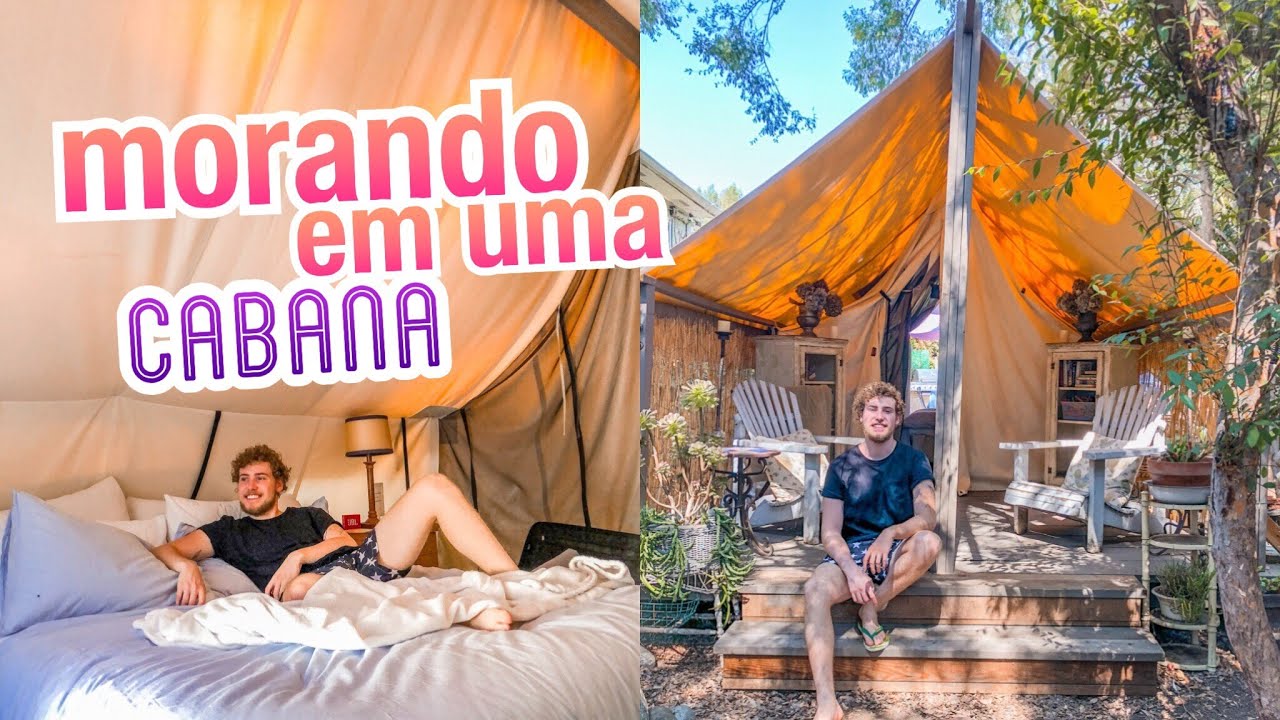 TOUR pela minha CABANA/TENDA ⛺🌲 em Los Angeles ♡ | Igor Saringer
