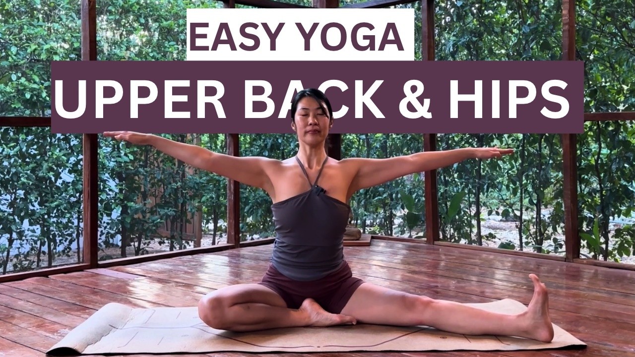 15 Minute Upper Back & Hips Yoga Flow | Stretch & Release Tension