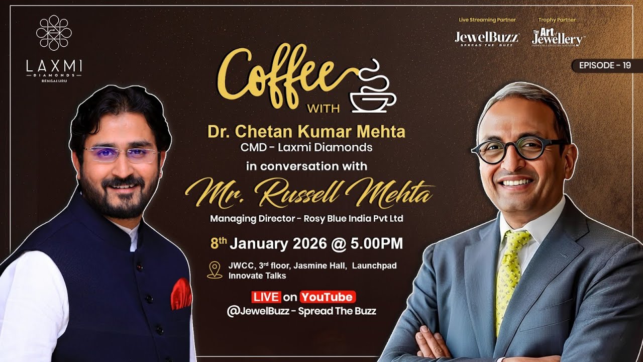 #JbCoffeeWithCKM  in conversation with the dynamic Russell Mehta, MD – Rosy Blue India Pvt. Ltd.