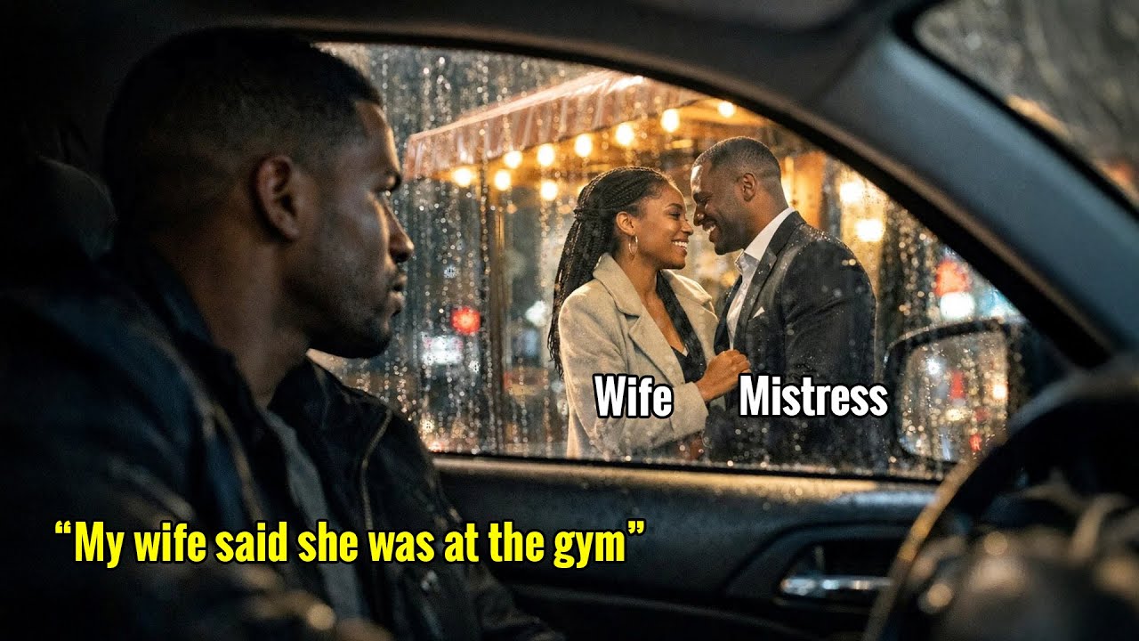 MY WIFE SAID SHE WAS AT THE GYM. I CALLED AND SAID: “I’M OUTSIDE WAITING.” SHE FROZE