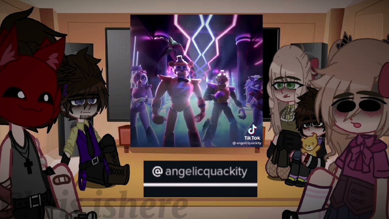 the past afton family react to security breach tiktoks // gacha club // 1 / ? part