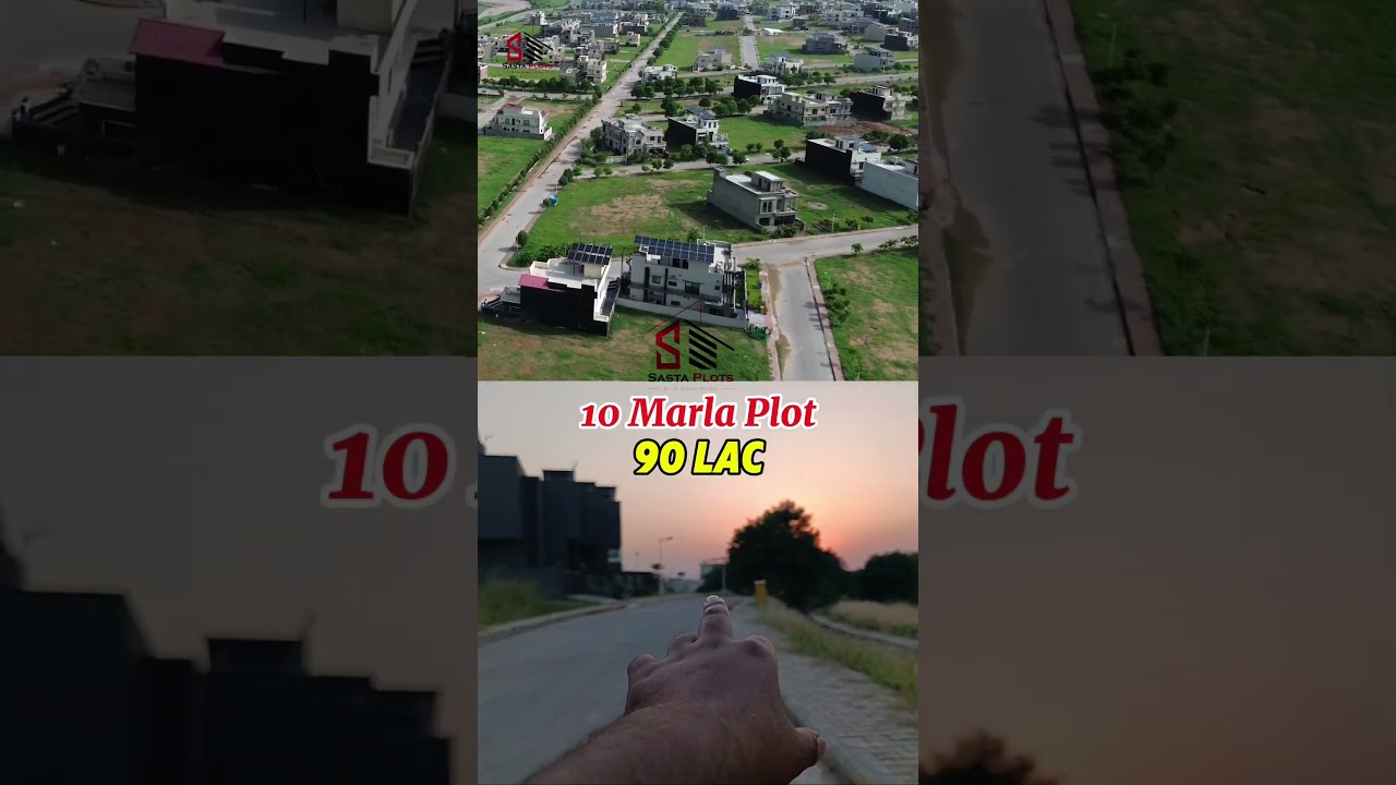 Bahria Town Phase 8 I Block | 10 Marla Plot For Sale 90 Lac #sastaplots