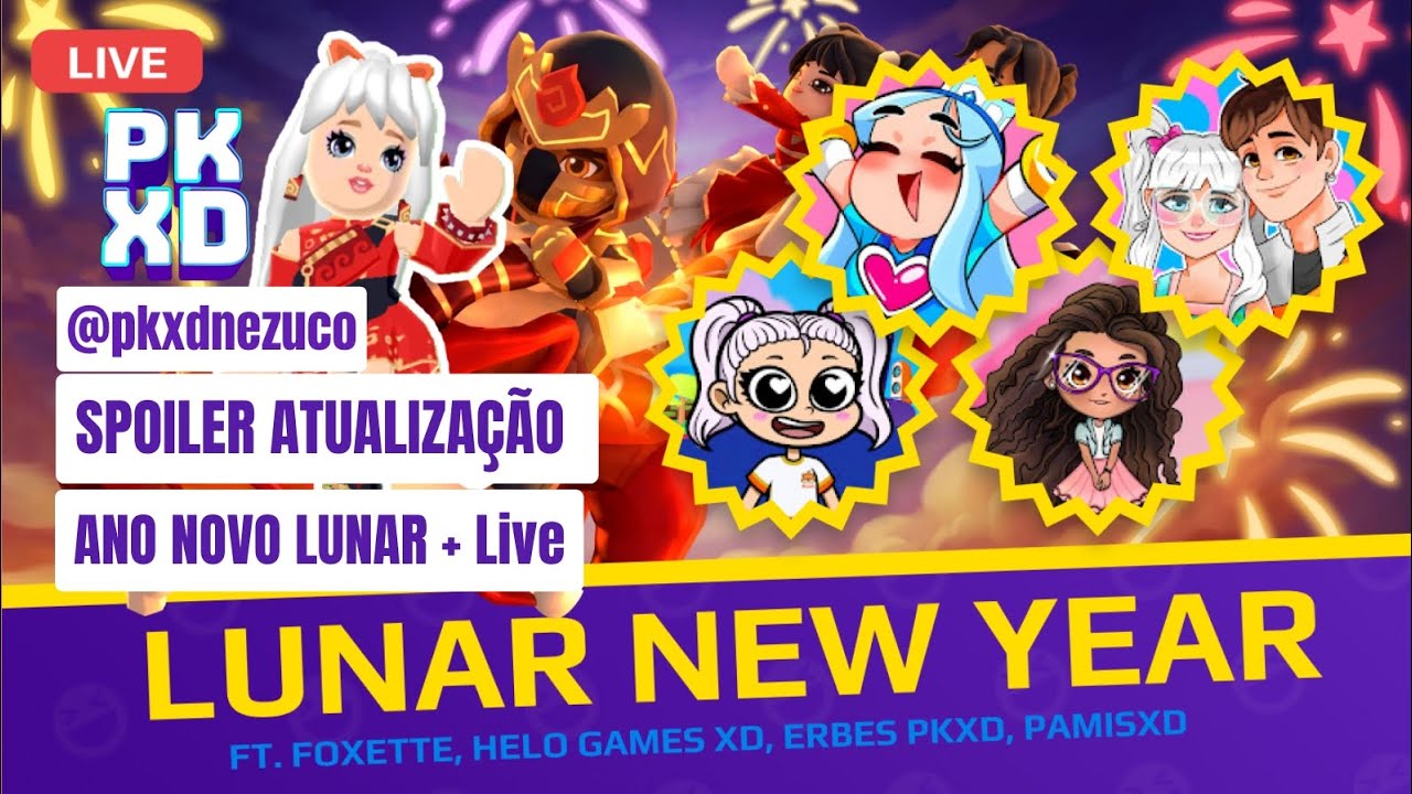 Tudo sobre a atualização ANO NOVO LUNAR 2026 no PK XD + LIVE EXCLUSIVA