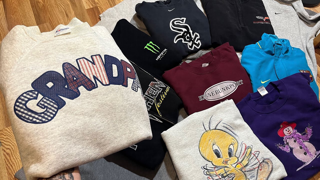 Vintage Hoodie & Crewneck Collection (all thrifted)