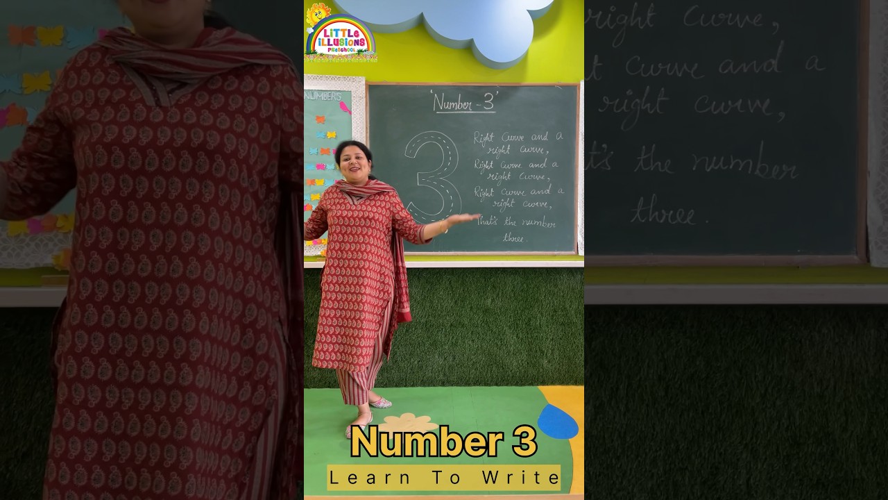 Learn Number 3, introduction of numbers