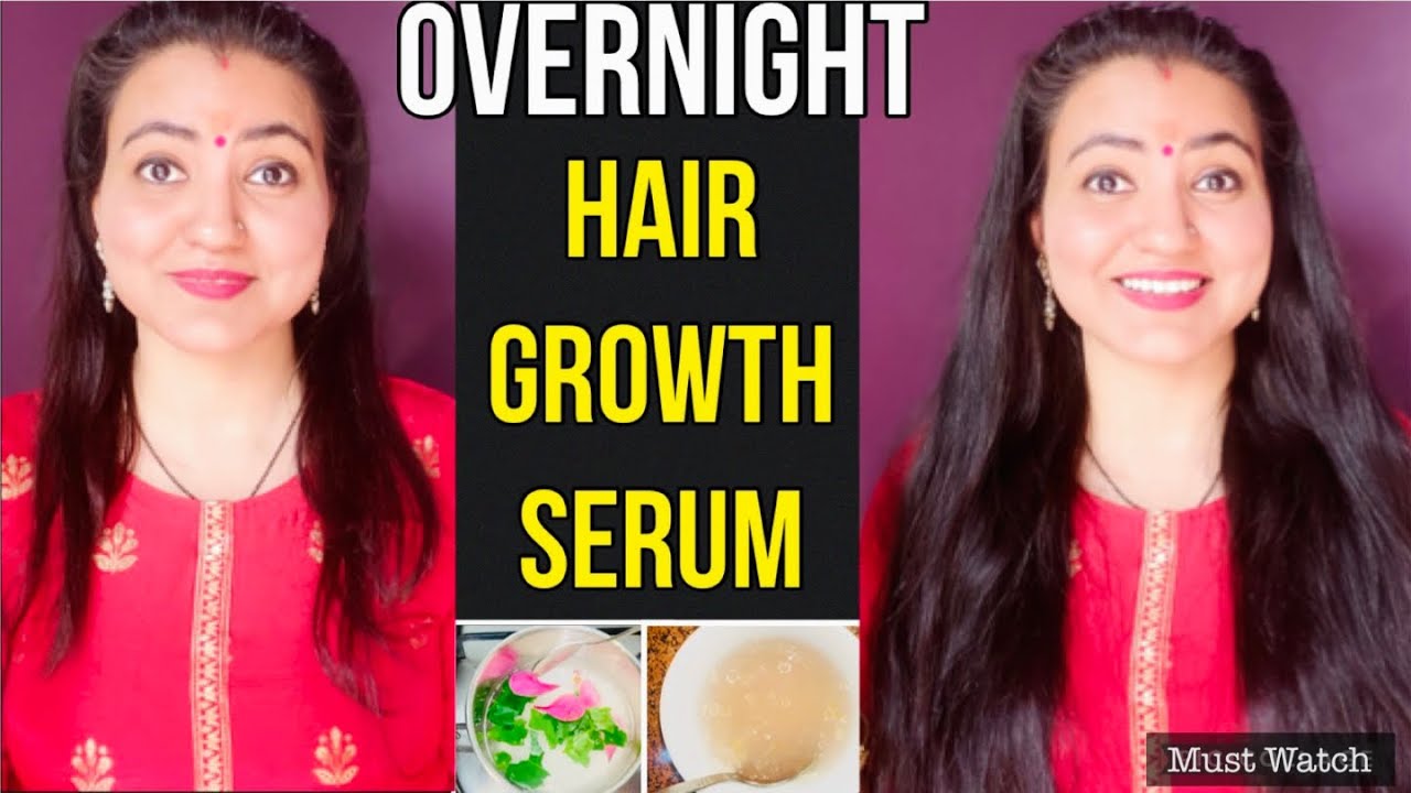 DIY Overnight Hair Serum for Triple Hair Growth 💕: Split Ends को खत्म करें और पाएं Thick Long Hair