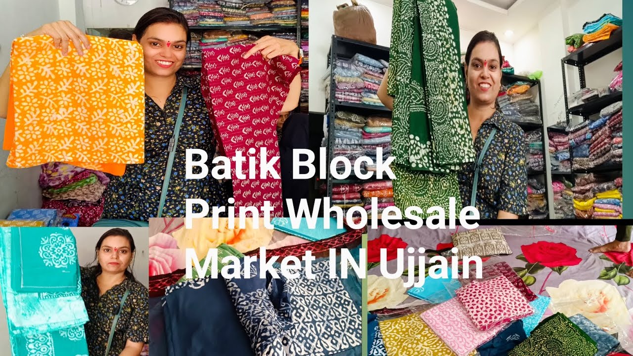 Batik /Block Print Wholesale Market IN Ujjain (भैरवगढ़ प्रिंट )#shopping  #vlog #ujjain