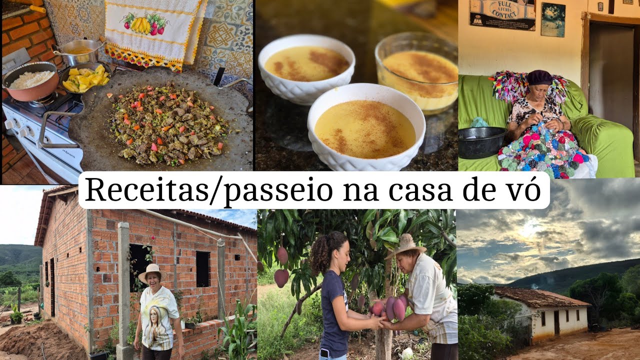 Comida nordestina/ mingau de milho/fui visitar minha vó / muitas farturas por lá 
