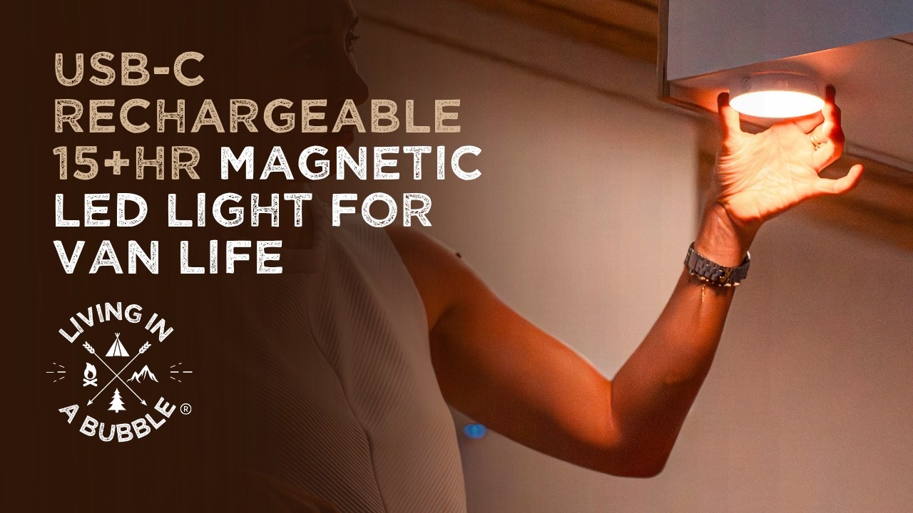 The ULTIMATE Magnetic LED Light for Van Life! (No Wiring, 15+ Hrs Battery)